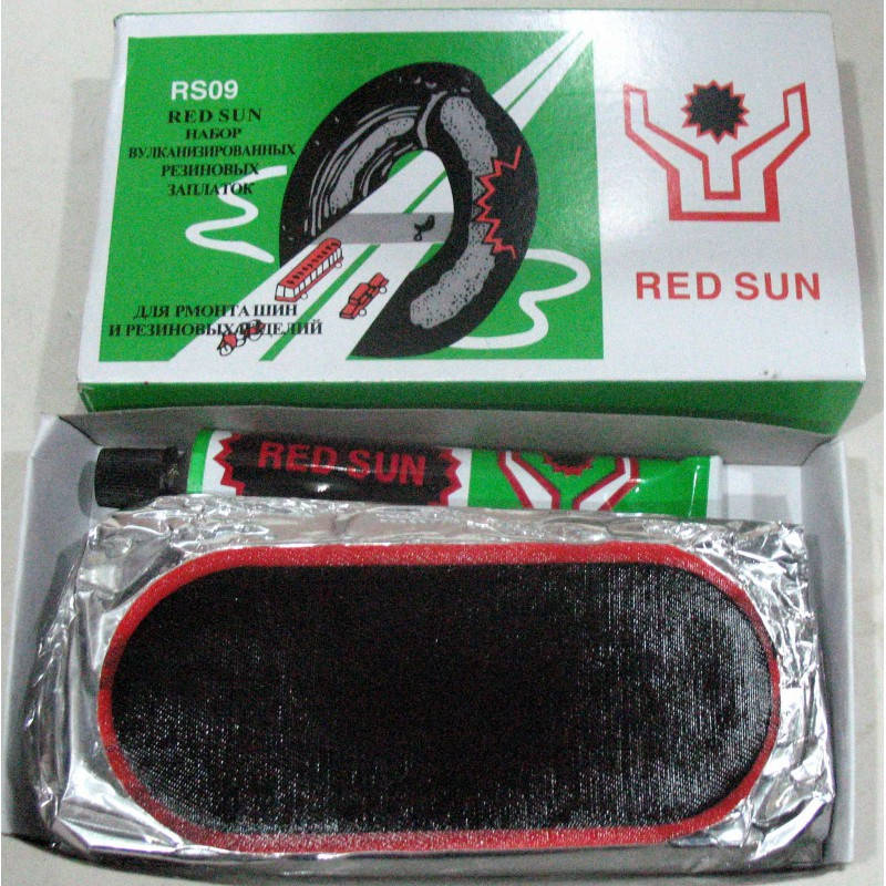 

Набор вулканизированных резиновых латок 09