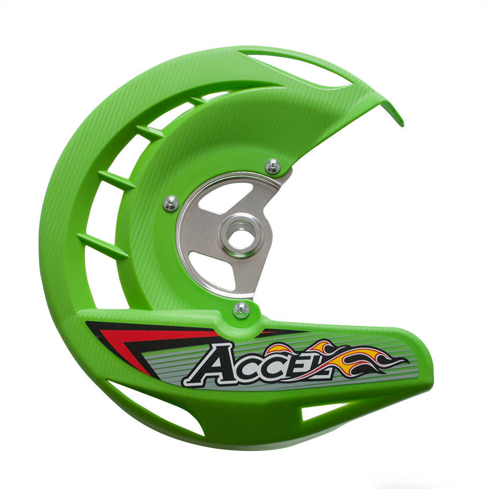 

ЗАЩИТА ТОРМОЗНОГО ДИСКА ACCEL ПЕРЕД KAWASAKI KXF 250/450 '06-'18 ЦВЕТ ЗЕЛЕНЫЙ/FDG-03GR