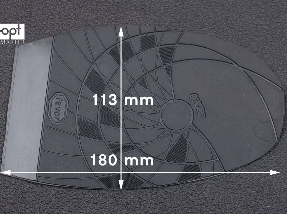 

Подметка резиновая FAVOR арт. S-023, т. 1.5 мм, р. средний, цв. черный