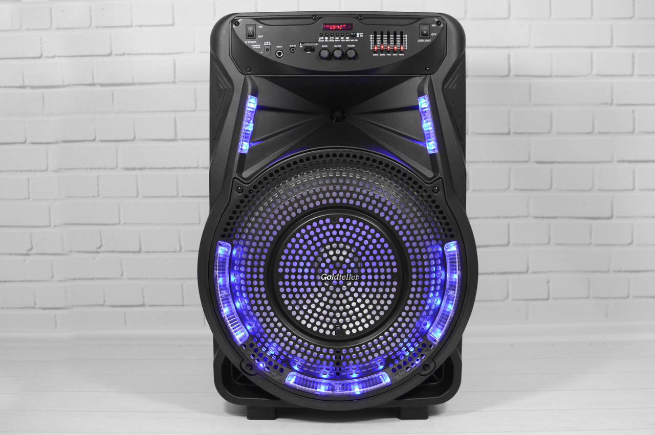 

Акустическая система Goldteller GT - 6021 (30W/ лед подсветка динамика)