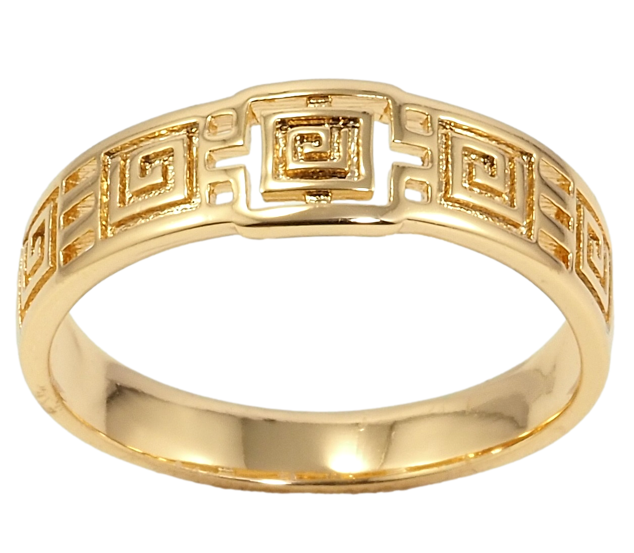 

Кольцо Xuping Позолота 18K "Резной орнамент" р.20