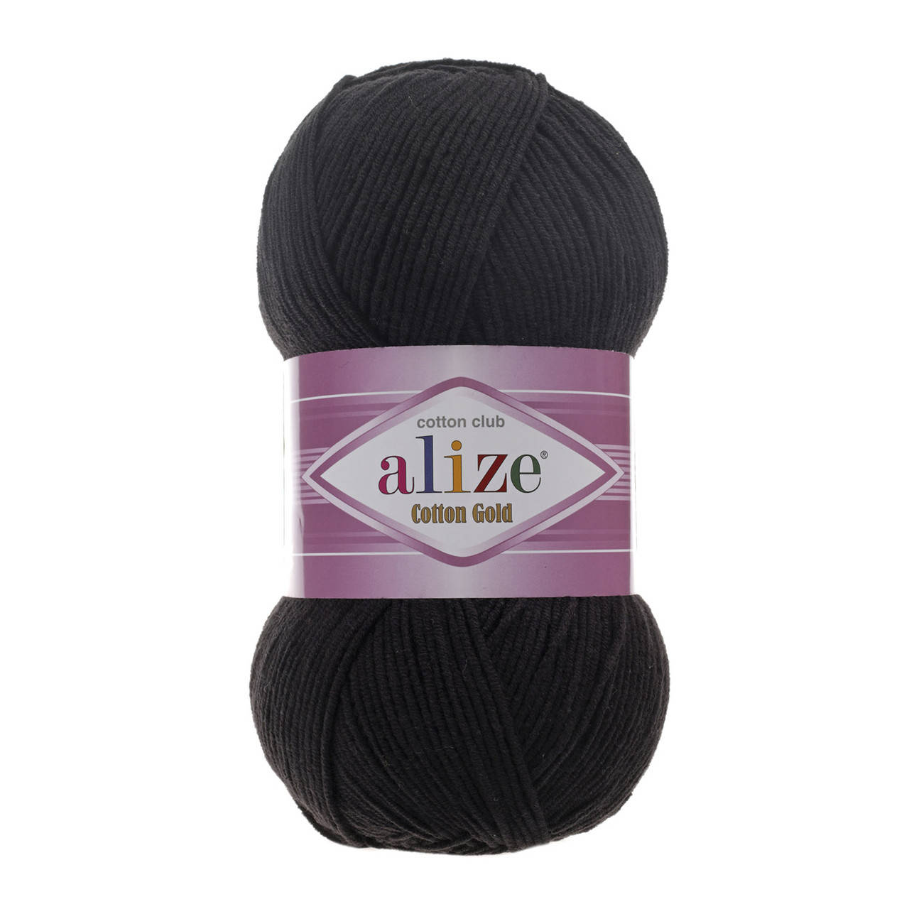 

Alize Cotton Gold (Ализе Коттон Голд) № 60 черный (Пряжа хлопок, нитки для вязания)