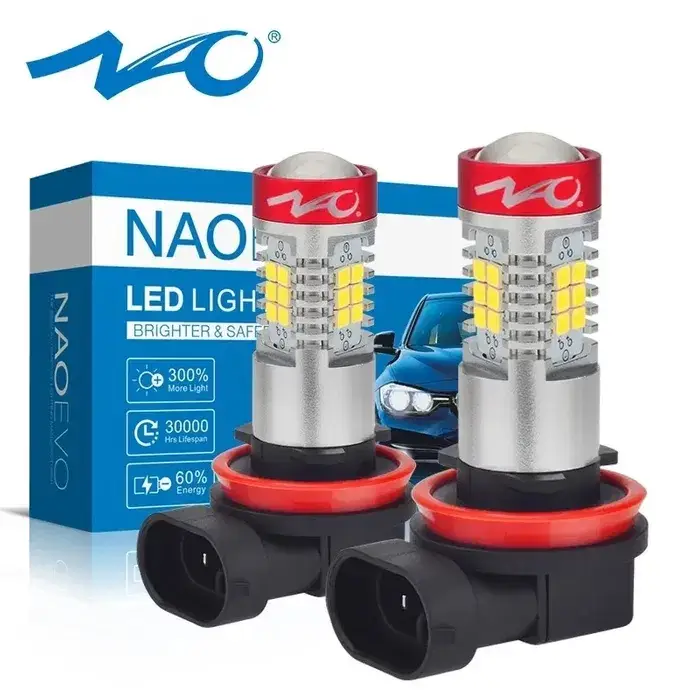 

NAO N21 противотуманные светодиодные лампы на чипах SAMSUNG.Н8 Н11 НВ4 НВ3