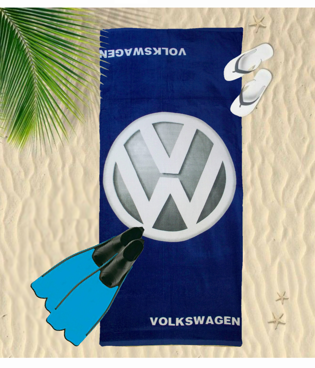 

Полотенце пляжное 70 х140 см. VOLKSWAGEN.