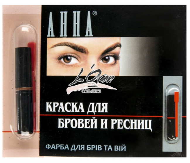 

Краска для бровей и ресниц чёрный тон Анна