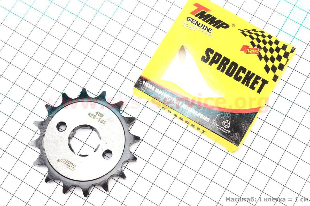 

Каленая звезда передняя 428H- 16 зубьев на мотоцикл CG/CB