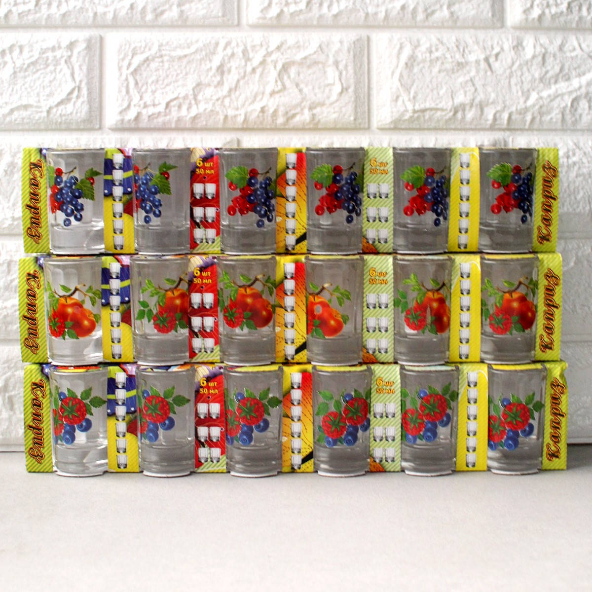 

Набор стопок "Каприз" фрукты 50 мл