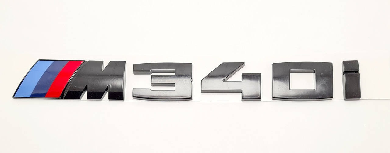 

Эмблема надпись багажника BMW M340i чёрный глянец