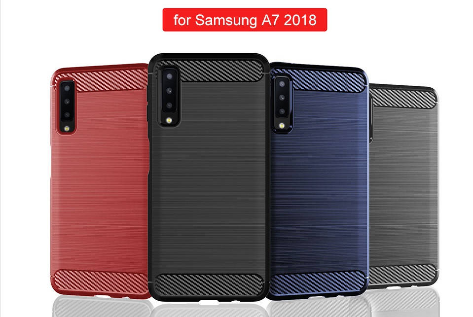 

Чехол Carbon для Samsung A7 2018 (2 цвета), Разные цвета