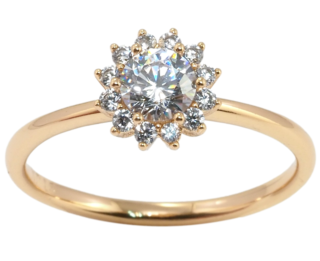 

Кольцо Xuping Позолота 18K "Кристальный цветочек" р.17,18,19,20.5