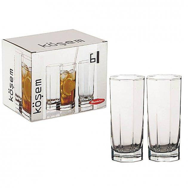 

Набор стаканов для коктейлей PASABAHCE Kosem 6 шт 265 мл 42078, Прозрачный