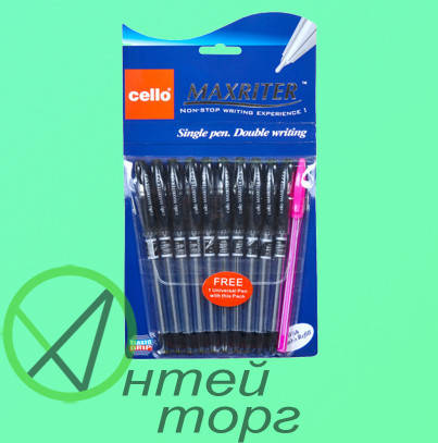 

Ручки масляні чорні MAXRITER 10шт