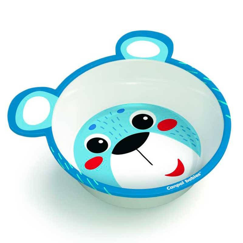 

Тарелка Canpol Babies антискользящая с ушками 4/520_blu, Синяя, Синий