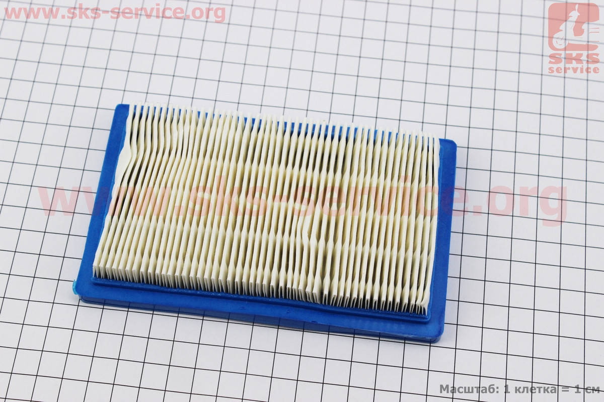 

Фильтр воздушный - элемент (бумажный 145x88x24мм) для двигателей Honda, MTD, Bolens (601430)