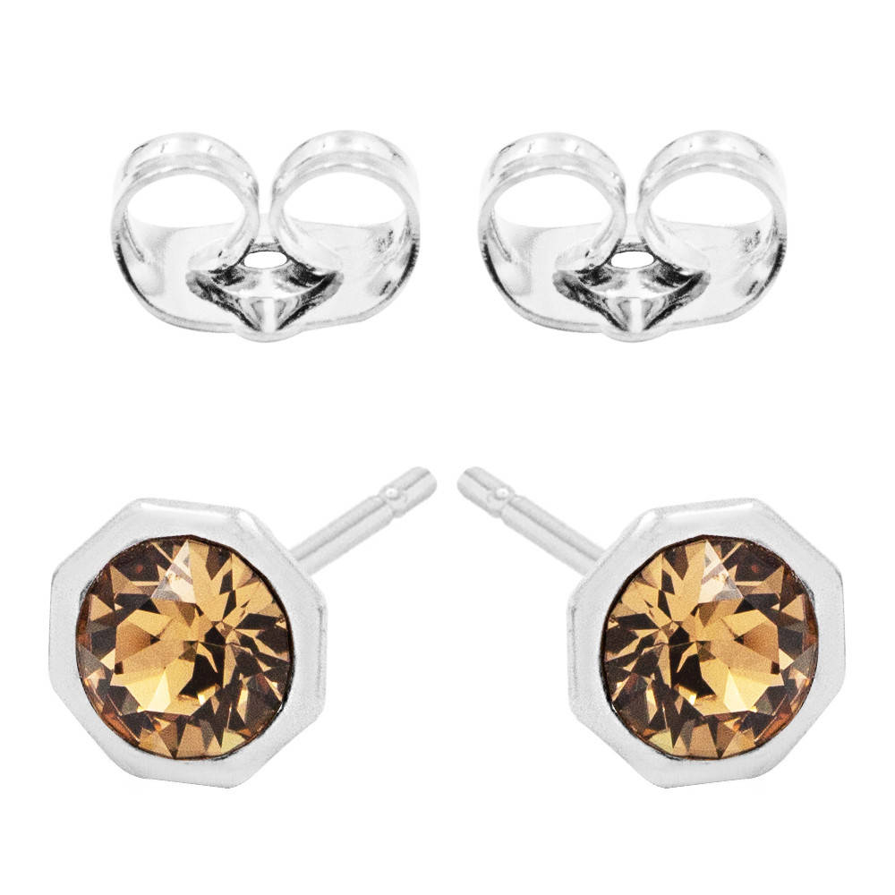 

Серьги-гвоздики Swarovski родиум