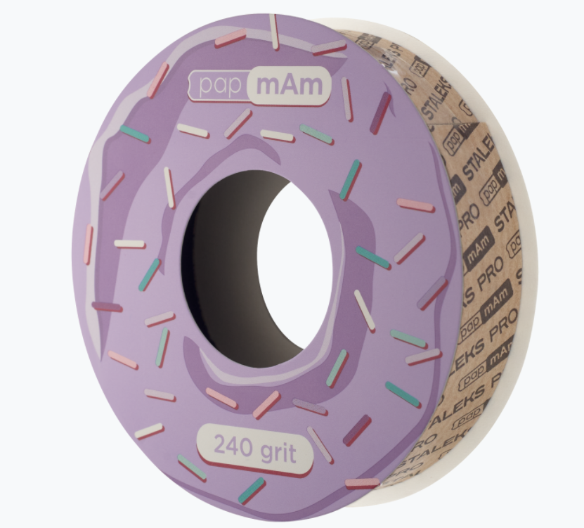 

Запасной блок файл-ленты для катушки STALEKS PRO PapMam Bobbi Nail 240 грит (6 м) ATSС-240