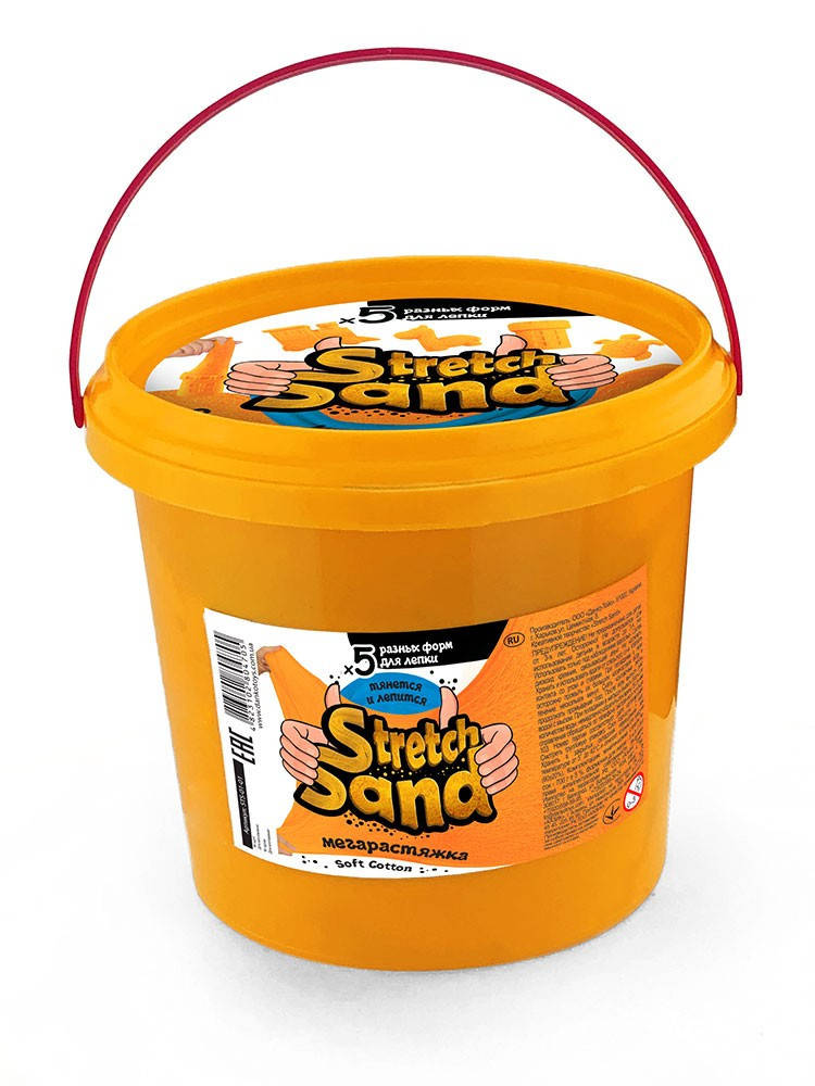 

Кинетический песок "Stretch Sand" 700 г в ведре ДАНКО - ТОЙС, Песочный