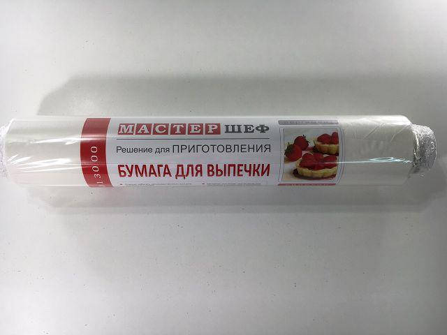

Бумага для выпечки (50метров*38см) "Мастер Шеф" белая (1 рул), Белый
