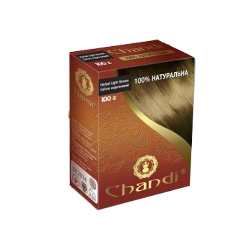 

Краска для волос Хна натуральная Светло-коричневый Chandi 100 г