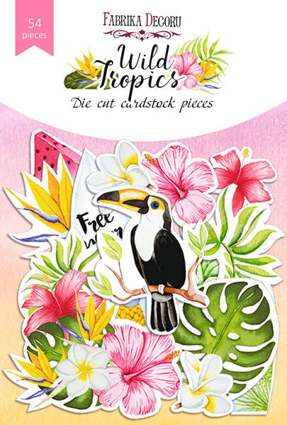 

Висічки - Wild Tropics - Fabrika Decoru - 54 шт.