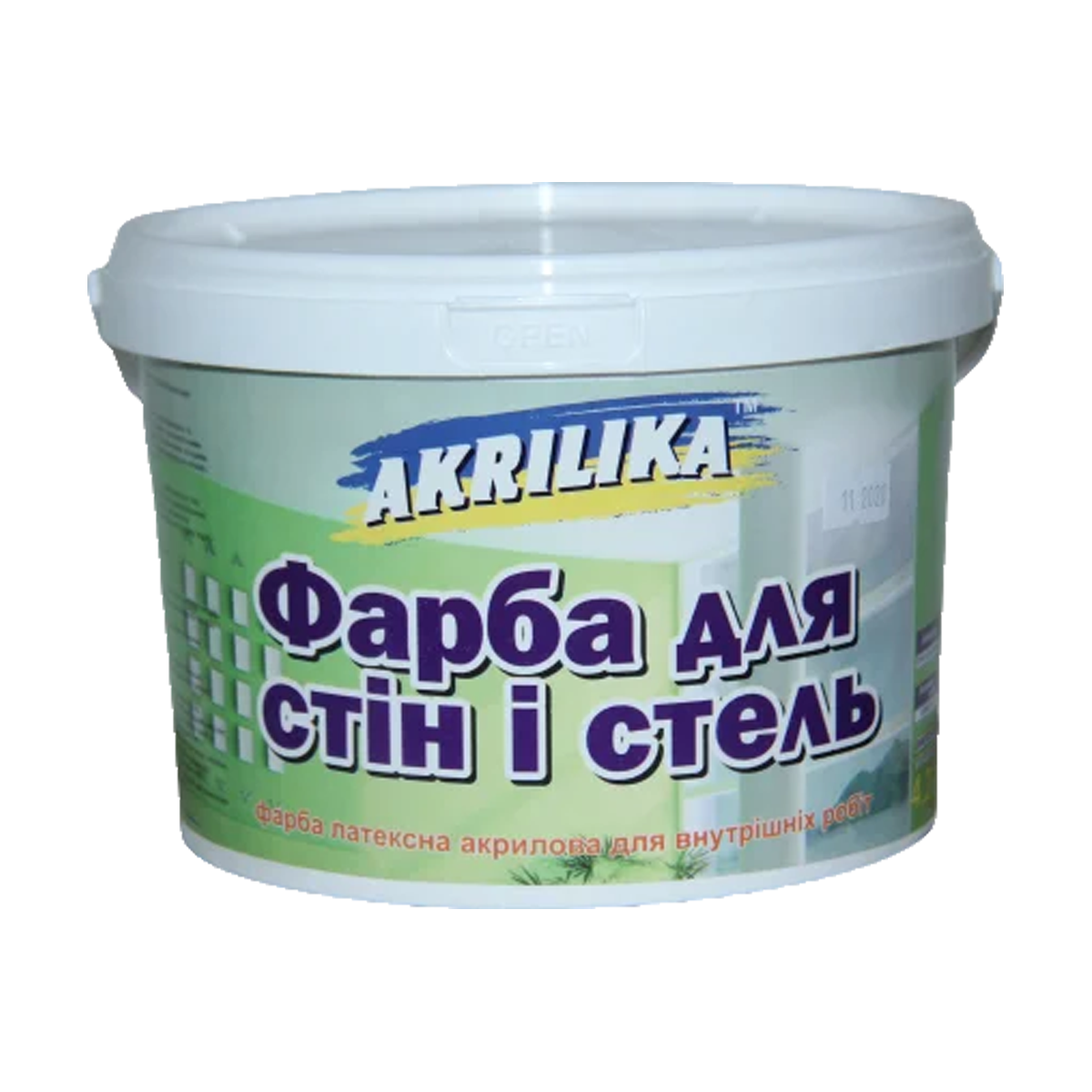 

Латексная краска для стен и потолка Akrilika 1л, Белый