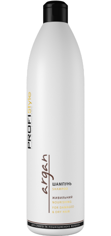 

Шампунь живильний для сухого та пошкодженого волосся Profi Style Argan 1000 мл