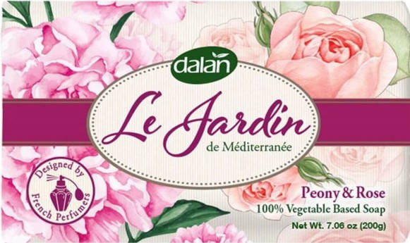 

Dalan Парфумоване туалетне мило півонія та троянда d'Olive Le Jardin 200 г