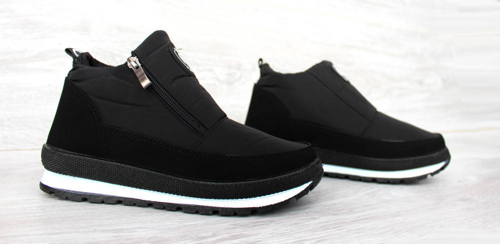 

Осенние женские кроссовки 36-42 р, Черно-белый