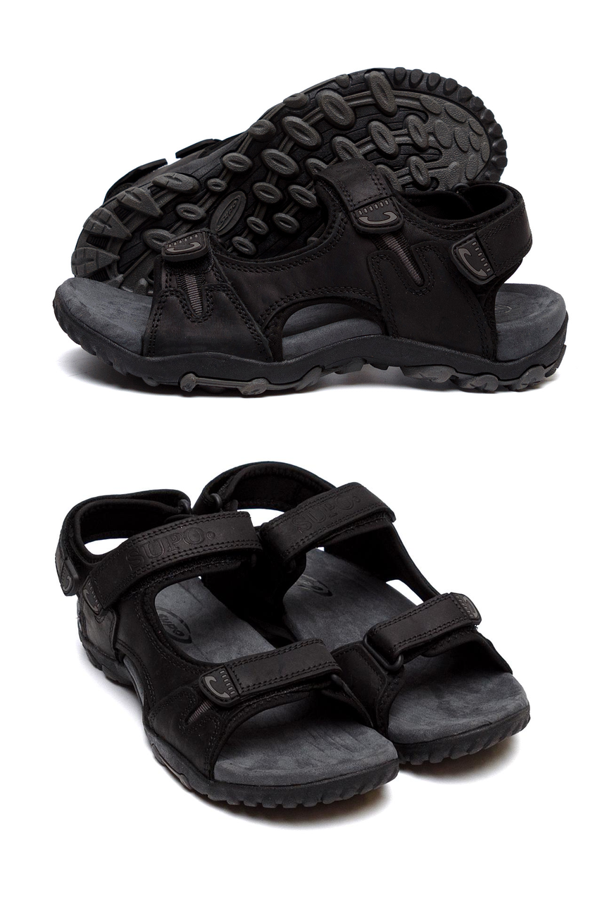 

Мужские кожаные сандалии из натуральной кожи SUPO Black, Коричневый