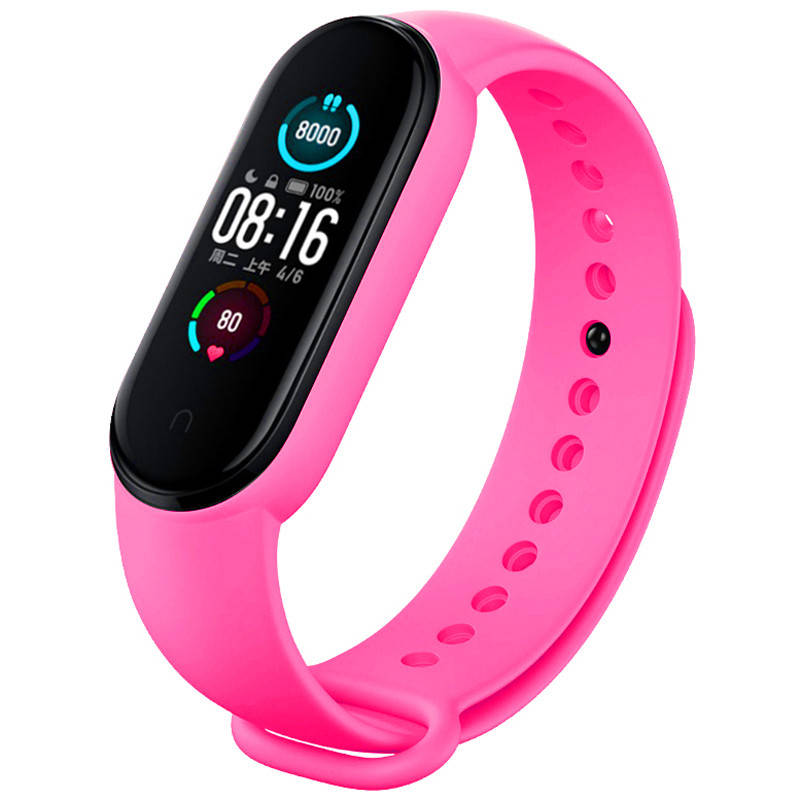 

Mi band 5 6 ремешок ми бенд 6 5 силиконовый Розовый