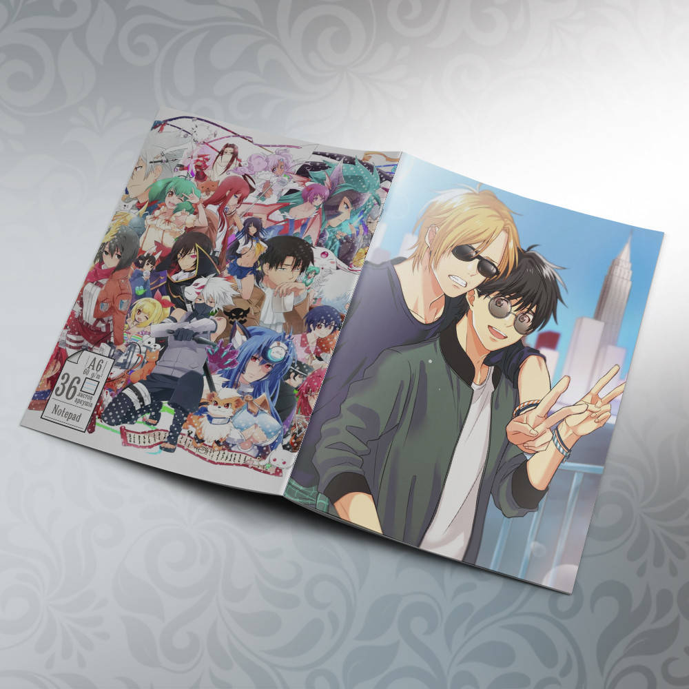 

Блокнот Аниме А6 на скобе Banana Fish 36 листов 10