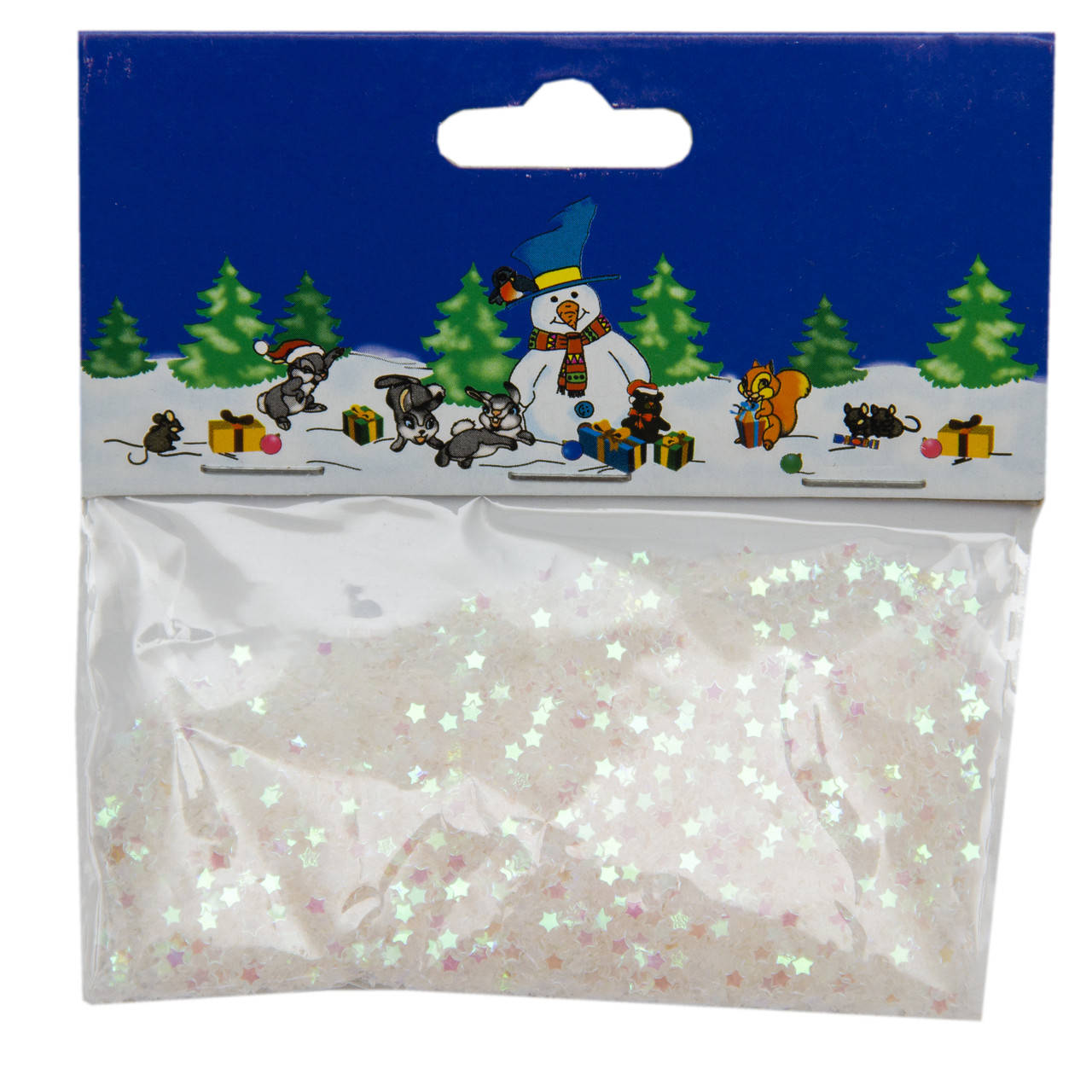 

Конфетти, звездочки, 15 г, белый, PET