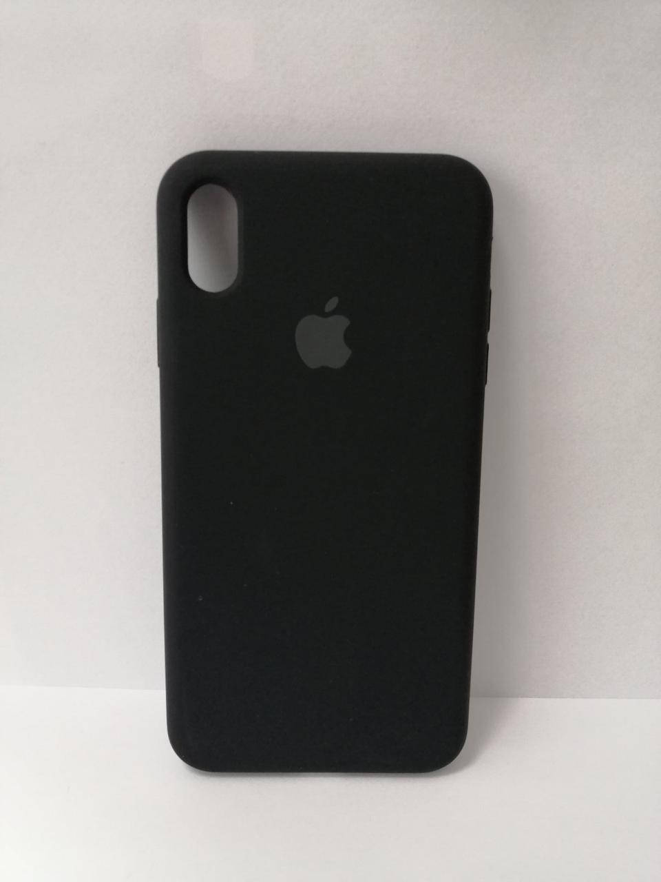 

Чехол на iPhone X Max, iPhone XS Max накладка на заднюю панель Original Soft Touch Black