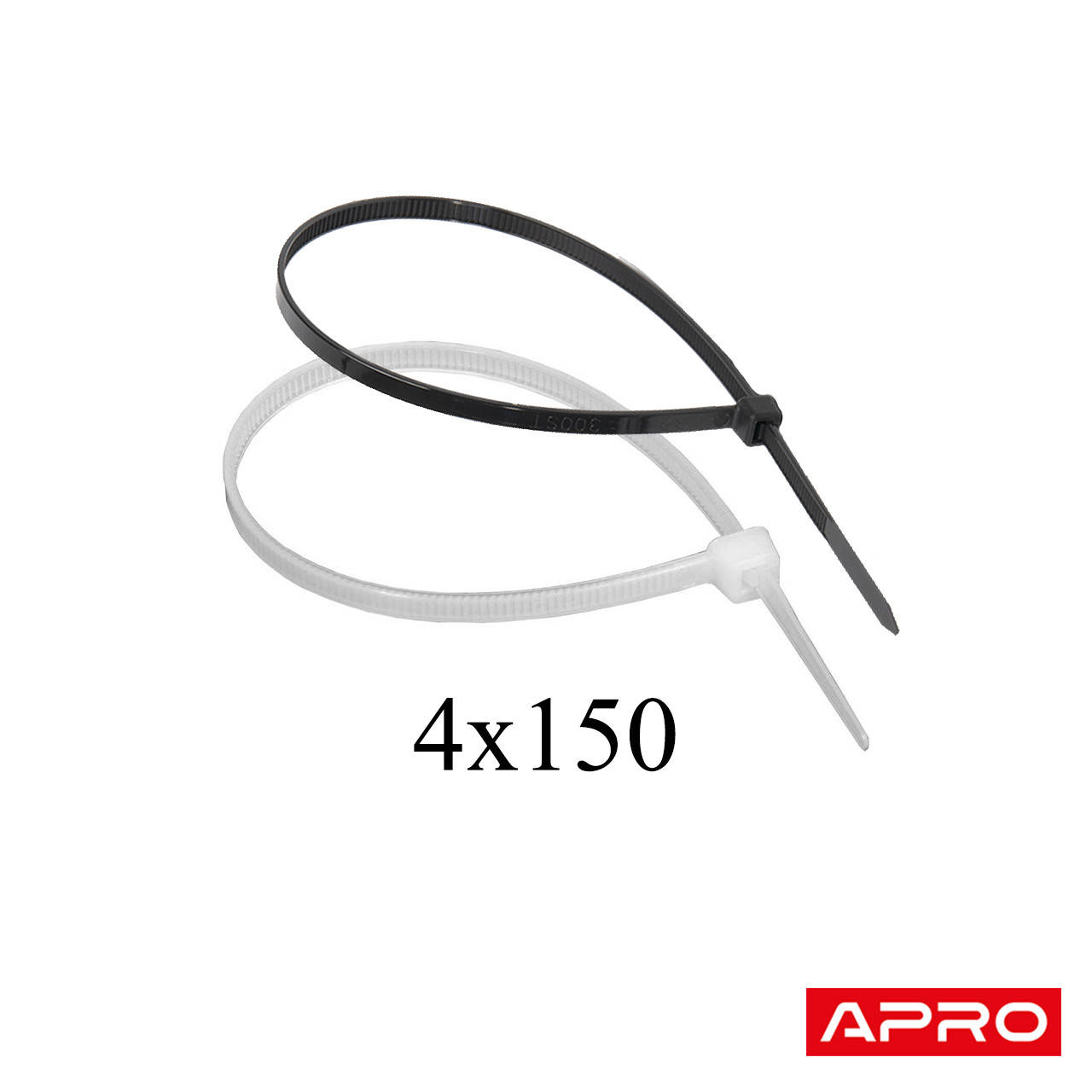 

Хомут нейлоновый APRO 4х150(белый и черный)