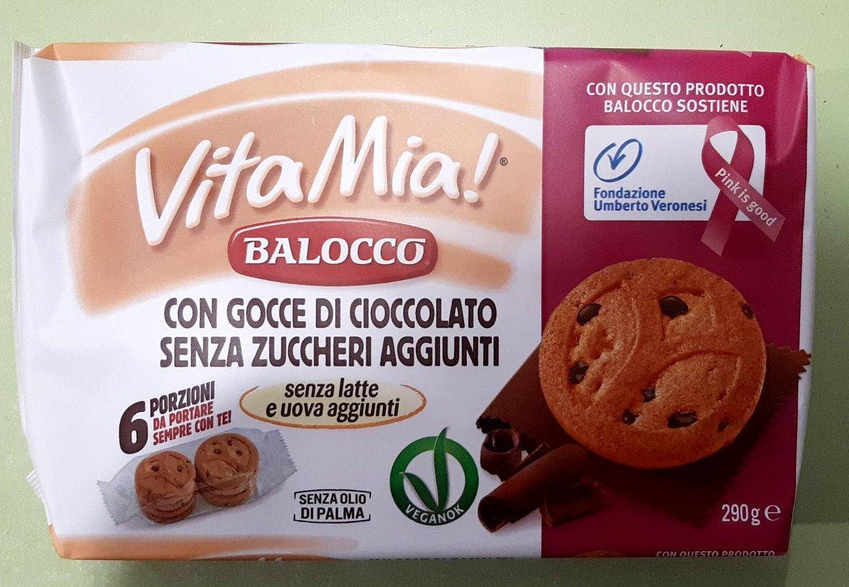 

Печенье Balocco Vita Mia с шоколадом без сахара 290 г Уценка сроки