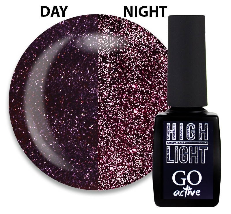 

Светоотражающий гель-лак для ногтей Go Active High Light №09, 10мл