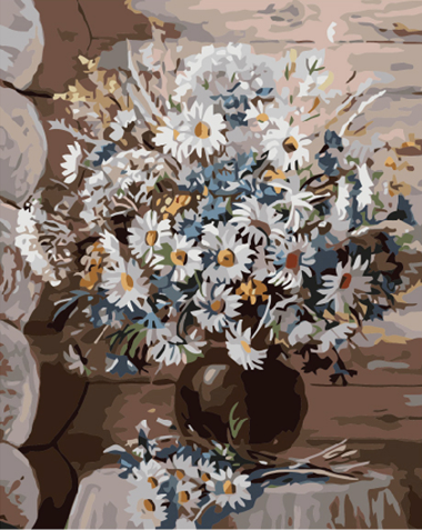 

Картина по номерам Origami Полевые цветы в вазе LW 3020 40*50 производство Украина
