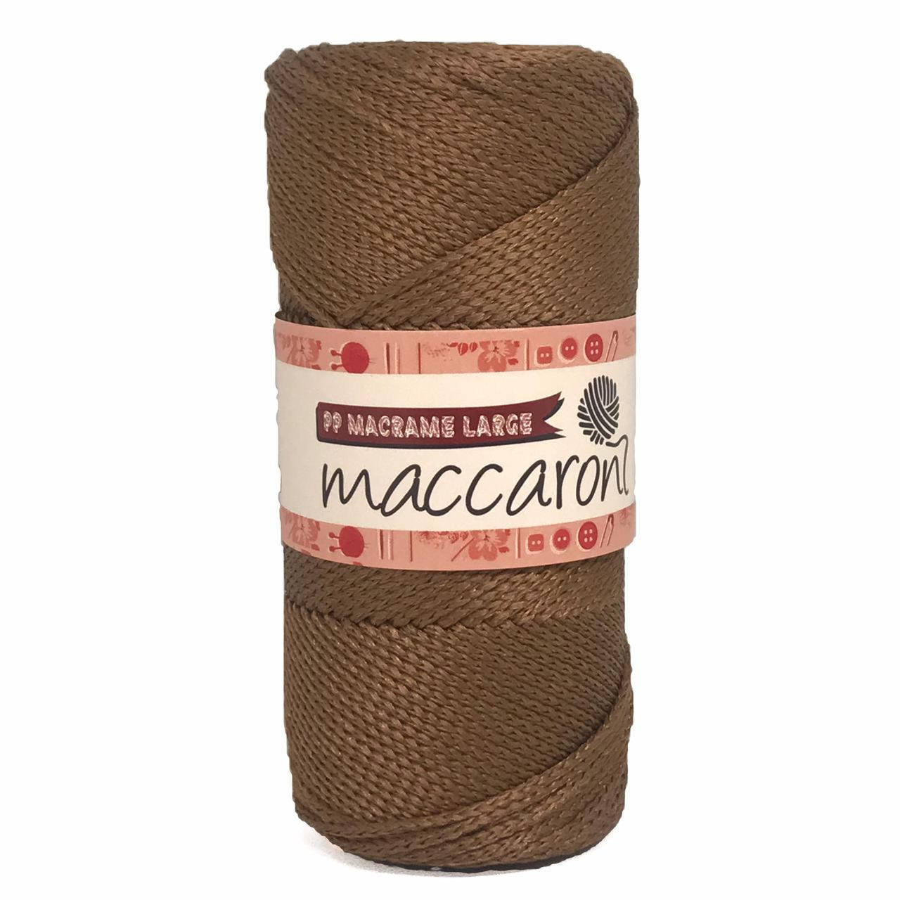 

Полипропиленовый шнур PP Macrame Large Maccaroni, 3 мм ,кофе, Коричневый