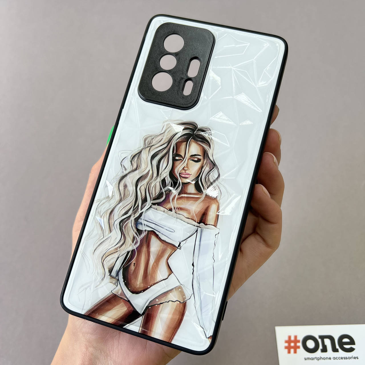 

Чехол для Xiaomi 11T с 3д эффектом с принтом девушки чехол на телефон сяоми 11т белый