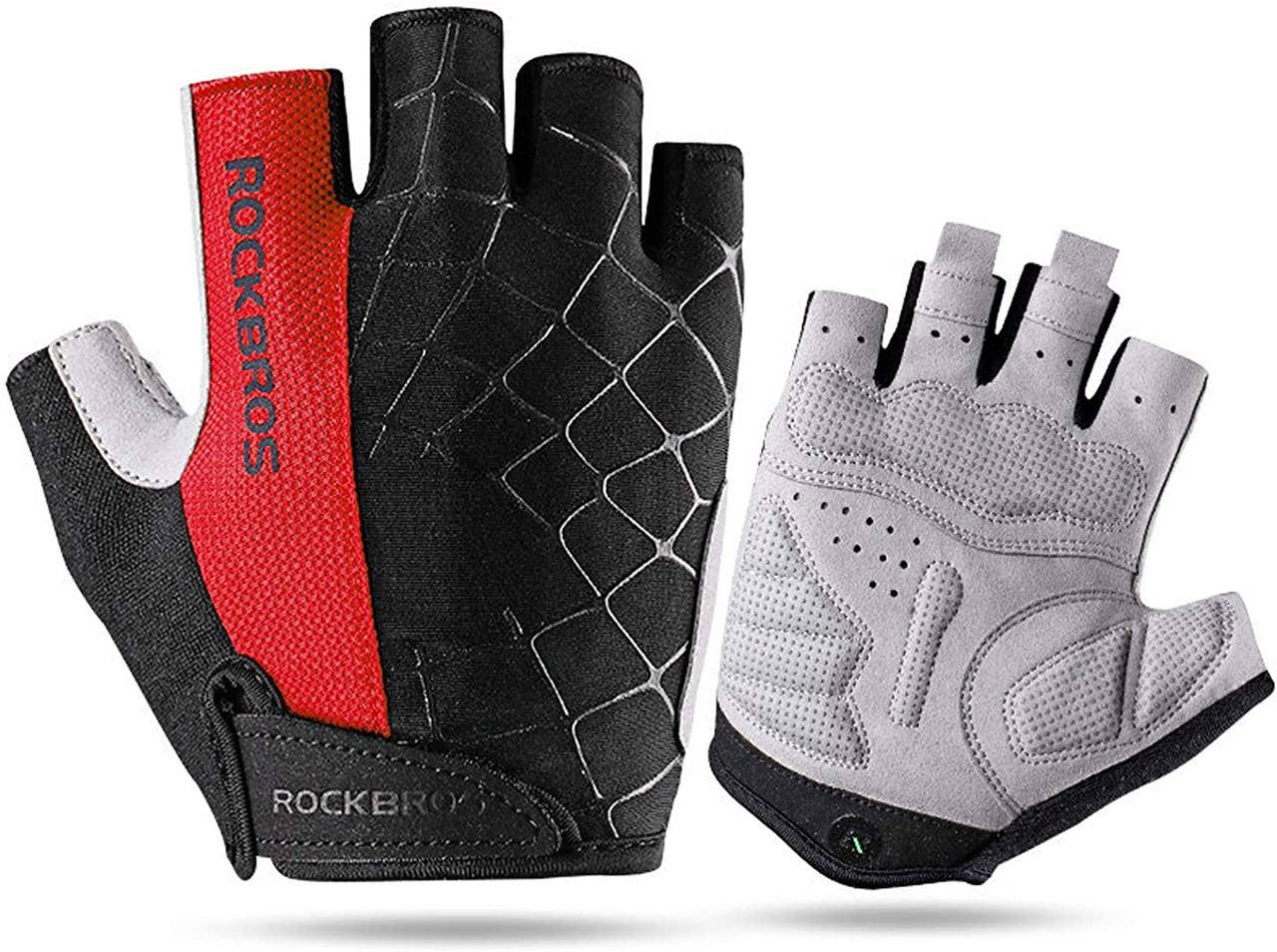 

Перчатки велосипедные Rockbros беспалые вело велоперчатки S109 Red XL