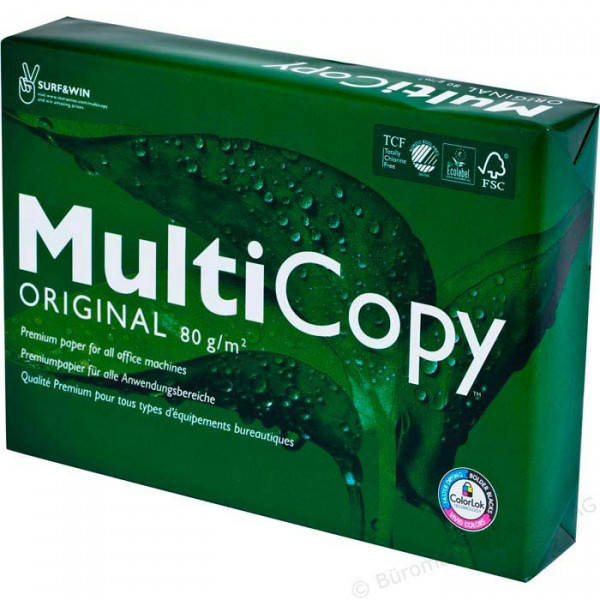 

Бумага офисная A4 MultiCopy, Белый