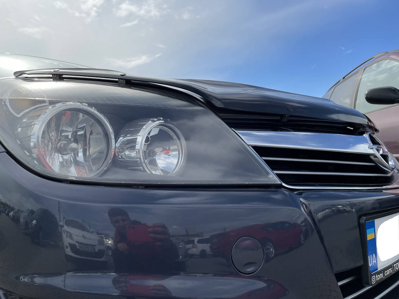 

Дефлектор капота, мухобойка Opel Astra H 2004-> VIP