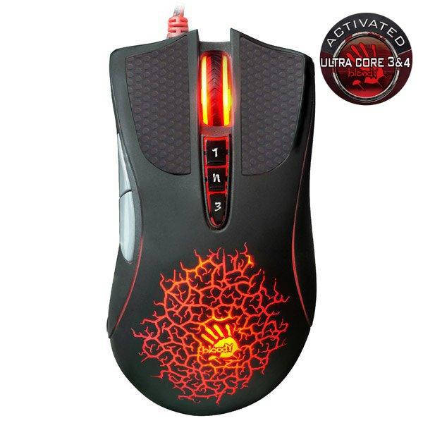 

Миша ігрова A4Tech Bloody A90A, активоване ПЗ Bloody 6, металеві ніжки, Optical 4000 CPI