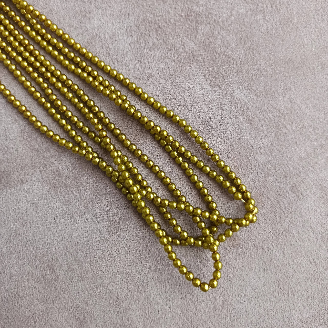 

Стеклянные жемчужные бусины, 3мм, Чехия