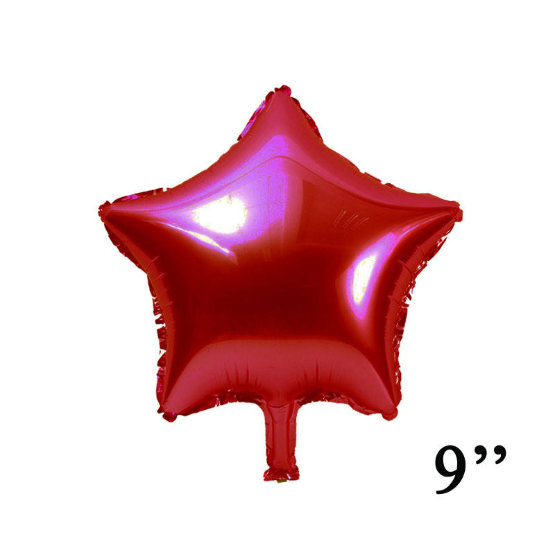 

Фольгированный шар Звезда 9" красный