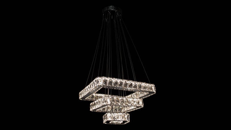 

Хрустальная люстра Квадрат 7262/400+280+160