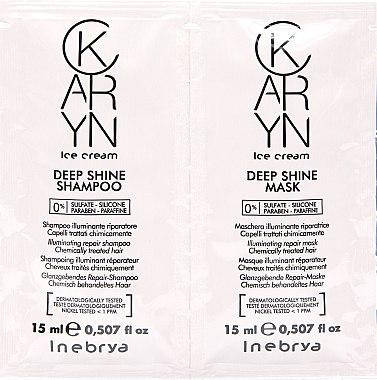 

Набор для глубокого восстановления и блеска поврежденных волос Inebrya Karyn Deep Shine (пробник)