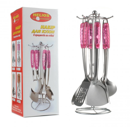 

Набор шумовок на стойке Helios 6 шт (7601)