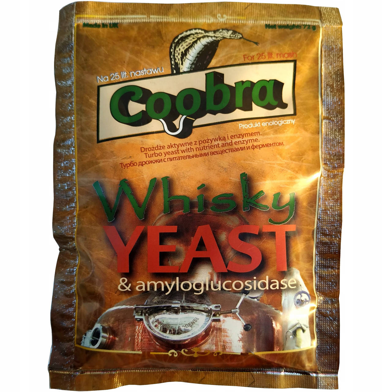 

Дрожжи для виски Coobra Whisky Yeast