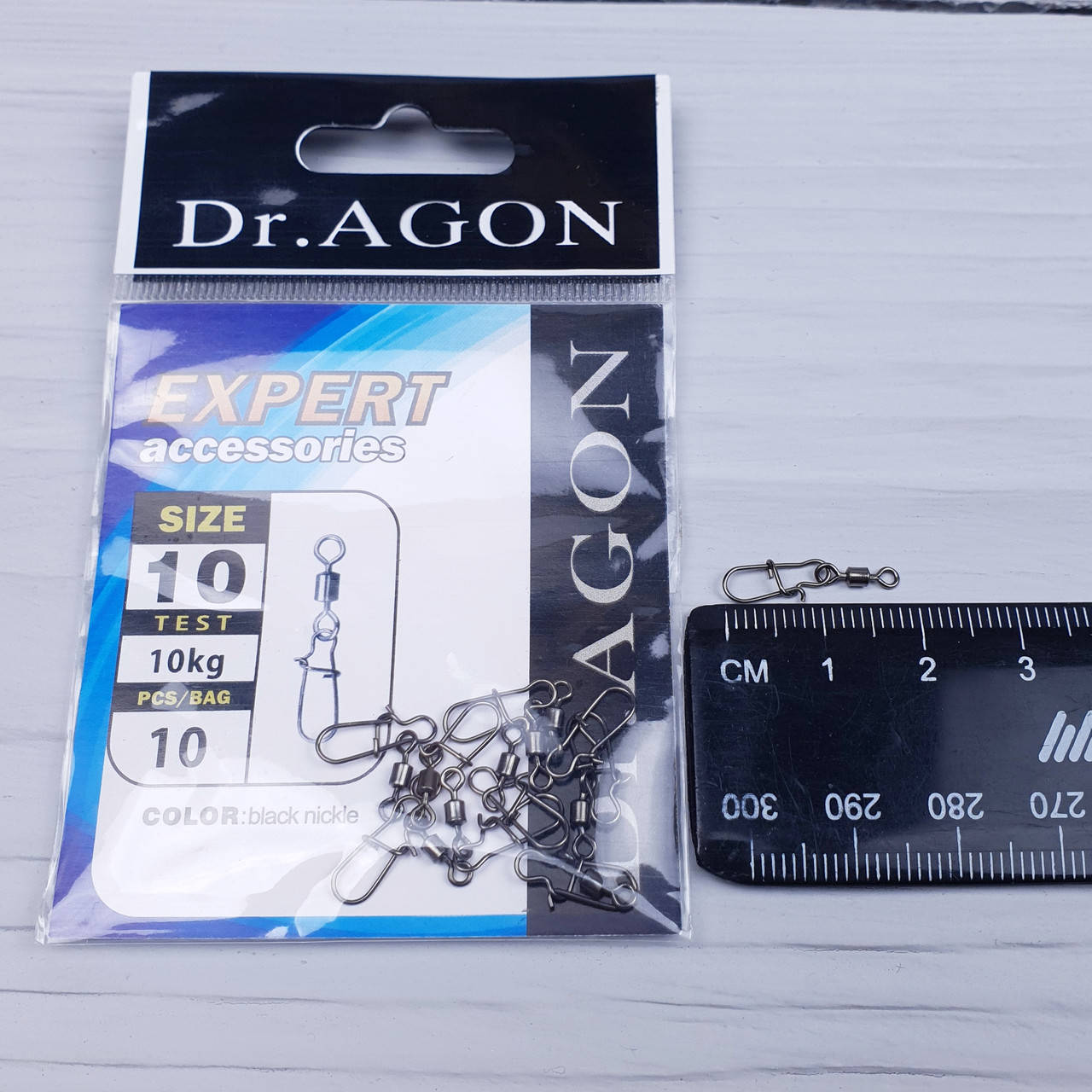 

Карабины с вертлюгом для рыбалки Catcher №10 10шт (13кг) вертлюги и застежки